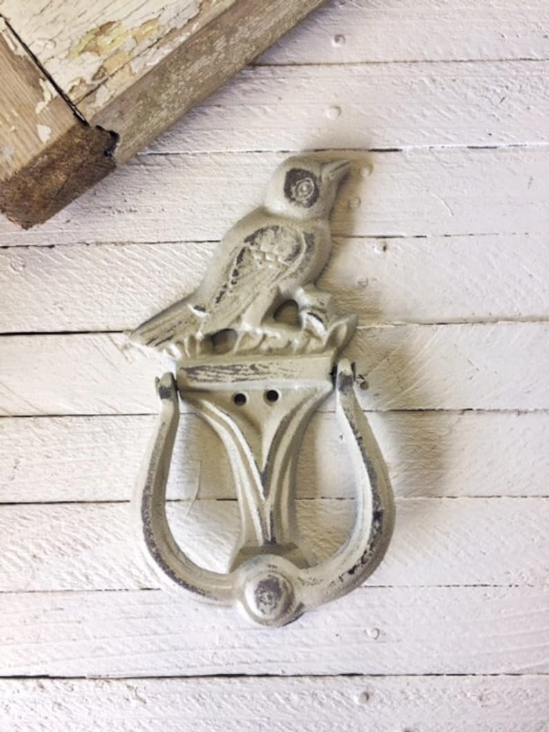 Bird Door Knocker, Shabby Chic, Door Entry, Front Door, Front Patio Knocker image 2