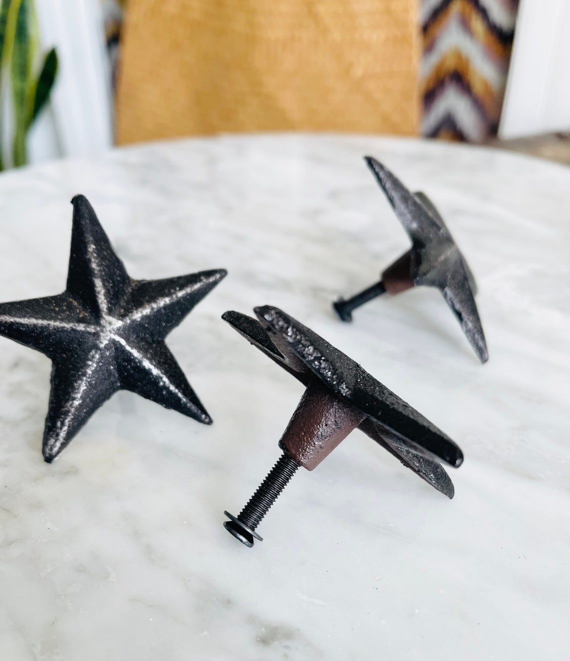 Star Knobs Retro Star Style Kitchen Knobs Bathroom Etsy