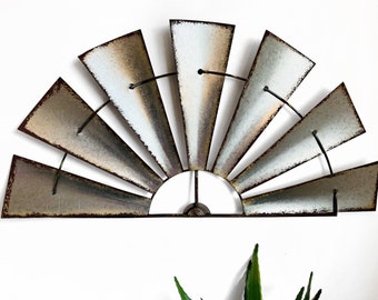 Half WIndmill Wall Decor, Farmhouse WIndmill, Home Decor