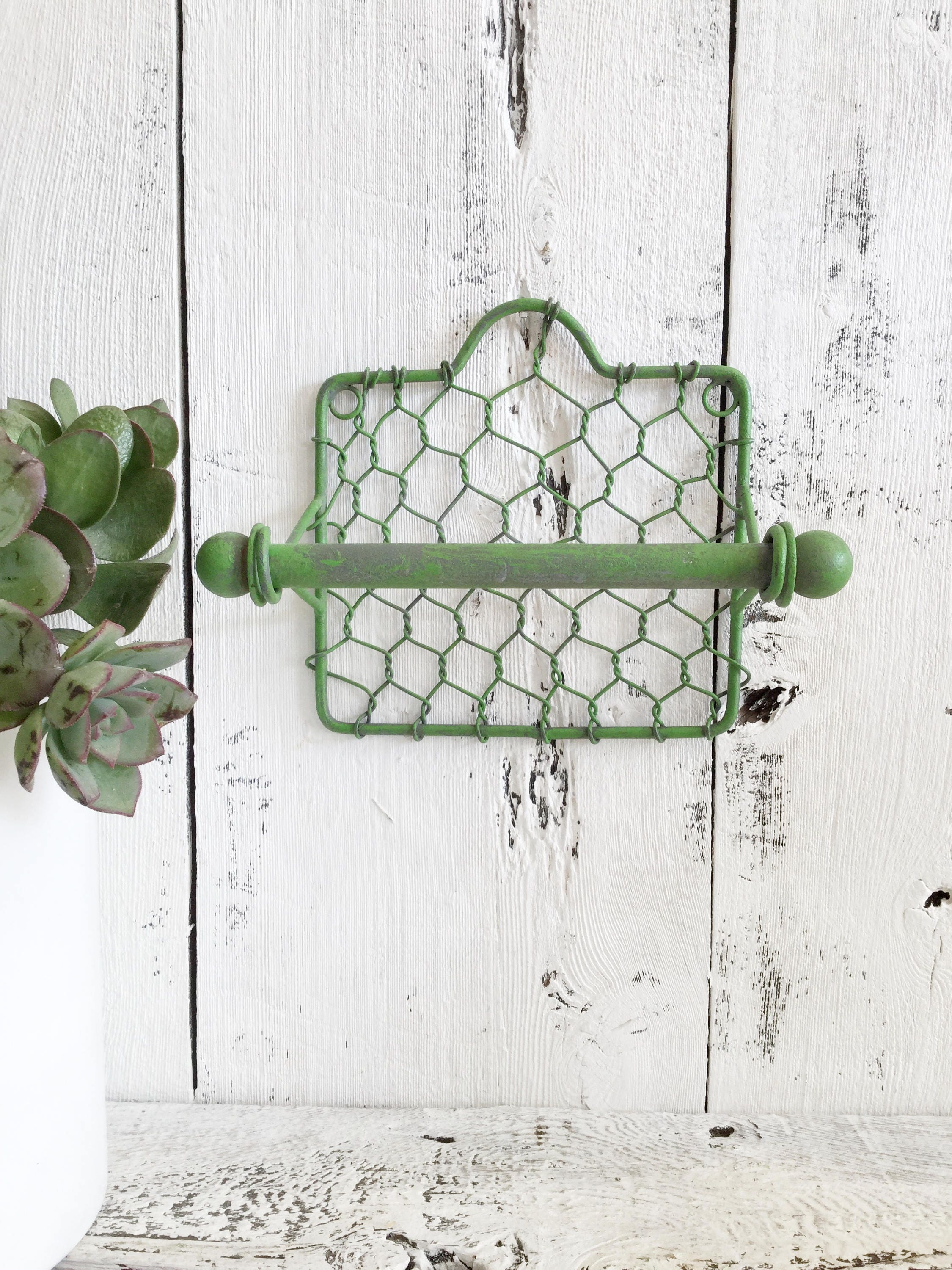 Chicken Wire Paper Towel Holder