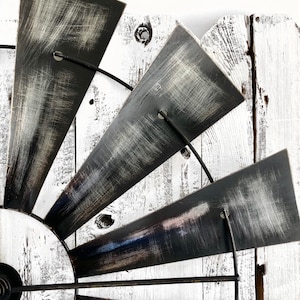 Windmill Wall Decor 35 inch , Farm Windmill, Home Wall Deco, Modern Farm House Decor, Farm House Style image 2