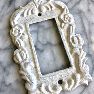 Cast Iron Decorative Single Rocker Light Switch Plate,