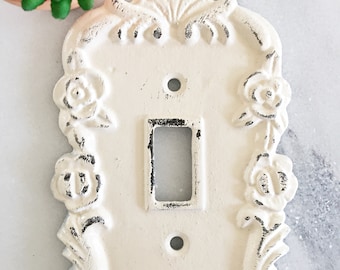 Decorative Floral Single Light Switch, Girls Room Light Switch