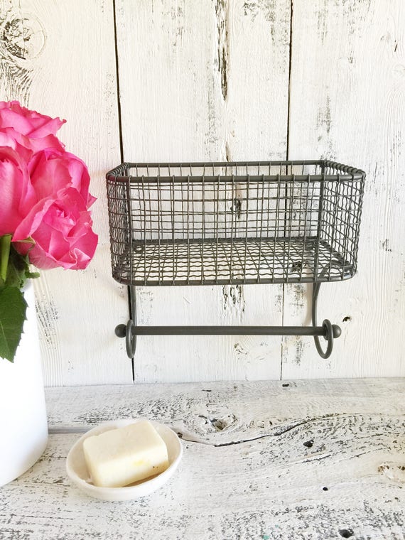 Wire towel basket sale