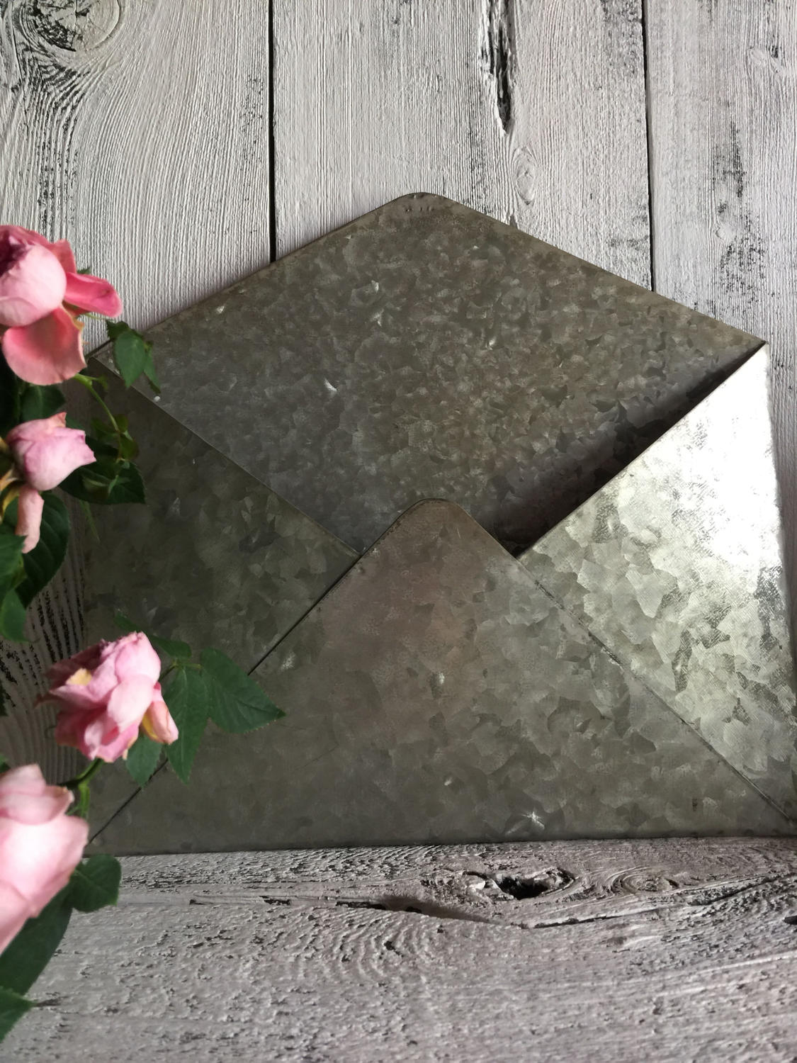 Galvanized Steel Envelope Mail Holder Etsy