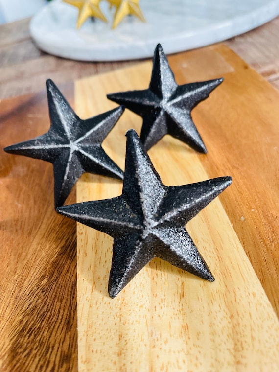 Uenhoy 4 Pieces Octagonal Star Cupboard Knobs, Decorative