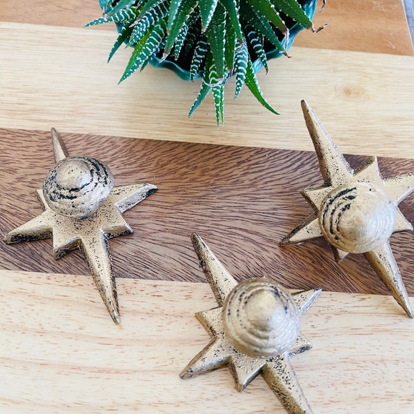 Star Knobs, Retro Star Style Kitchen Cabinet Knobs , Bathroom Accessories , Coastal Hardware , Drawer Pull, Spring Home