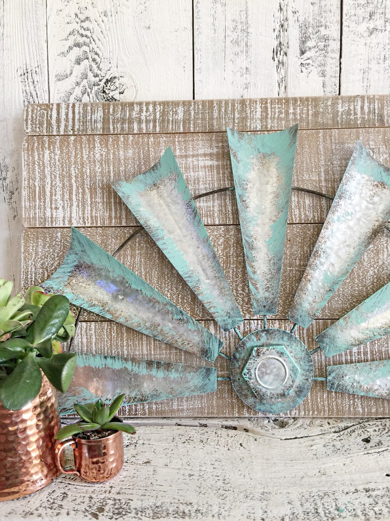 Half WIndmill Wall Decor Wood Back WIndmill Home Decor | Etsy