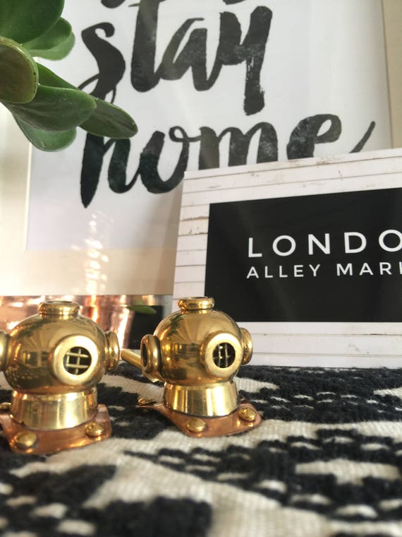 Nautical Diver Knobsdiver Helmet Style Kitchen Cabinet Knobs Etsy