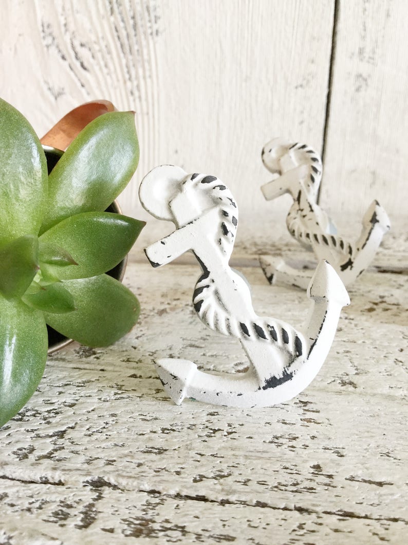 Anchor Knobs beach Style Kitchen Knobs Bathroom Etsy