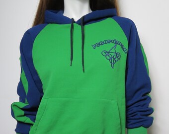 RARE / 70s Dropnyl Helanca green Olympic Games hoodie