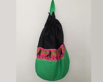 Vintage backpack / sports bag / surfer bag / beach backpack / beach bag / 90s backpack / bucket bag