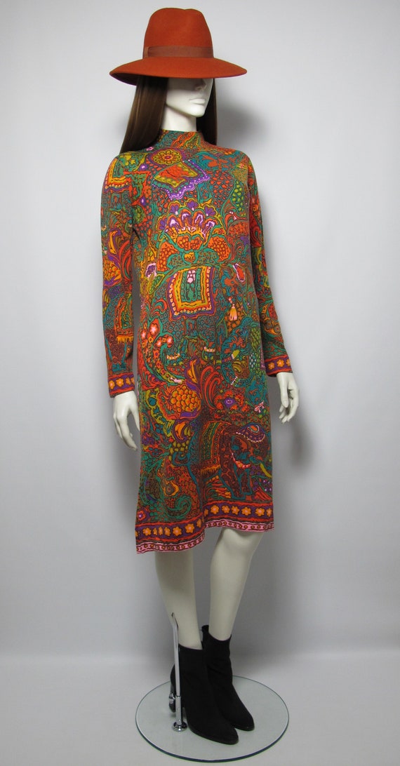 Collector / 70s Leonard Fashion psychedelic print… - image 6