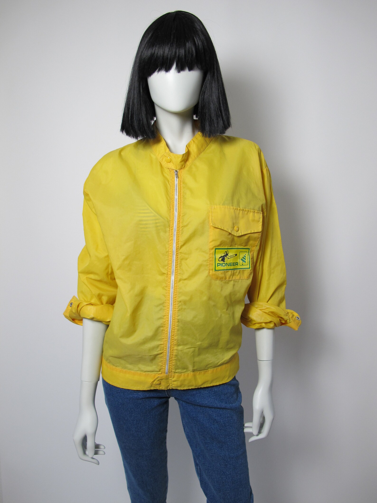 yellow womens windbreaker