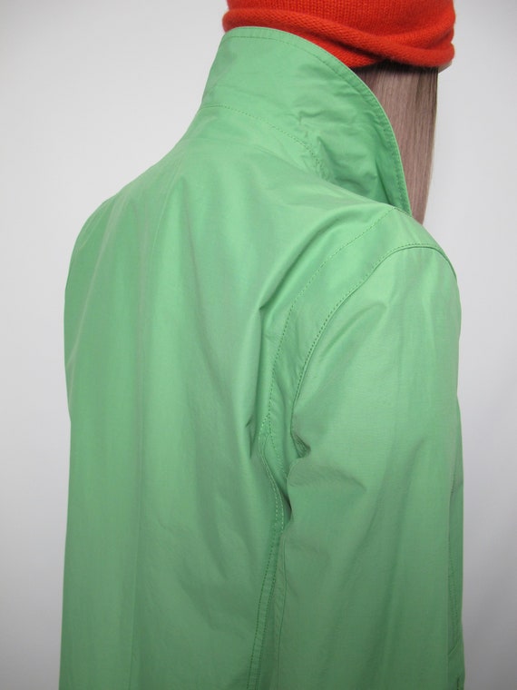 Y2K DKNY single breasted green trench - image 8