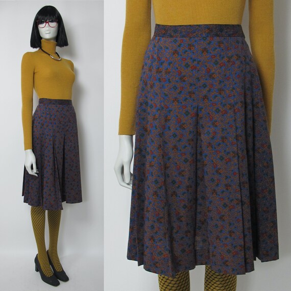 70年代のイヴ・サンローランのボックスプリーツスカート - Etsy 日本 