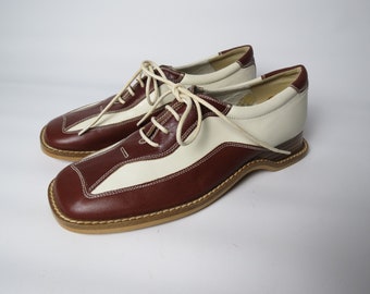 90s square toe oxfords women