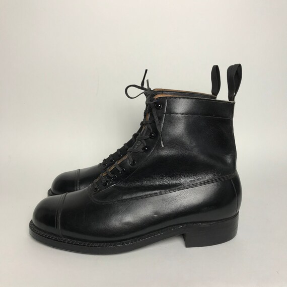 RARE / 30s ankle boots / black victorian boots / h