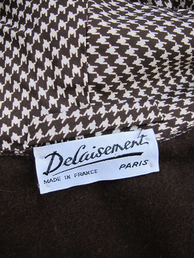 80s winter robe 80s houndstooth kaftan home robe women