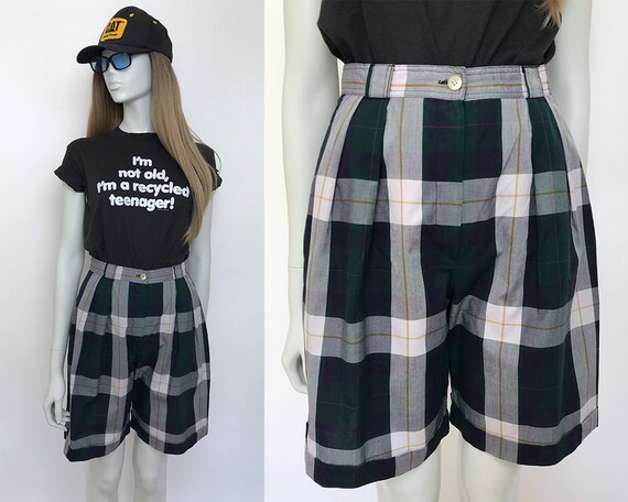 Gerard Darel bermuda shorts / 80s check shorts wom