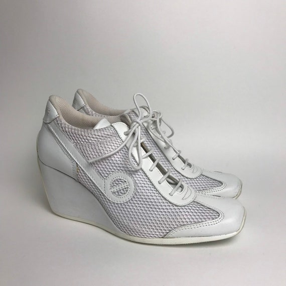 white platform sneakers 90s