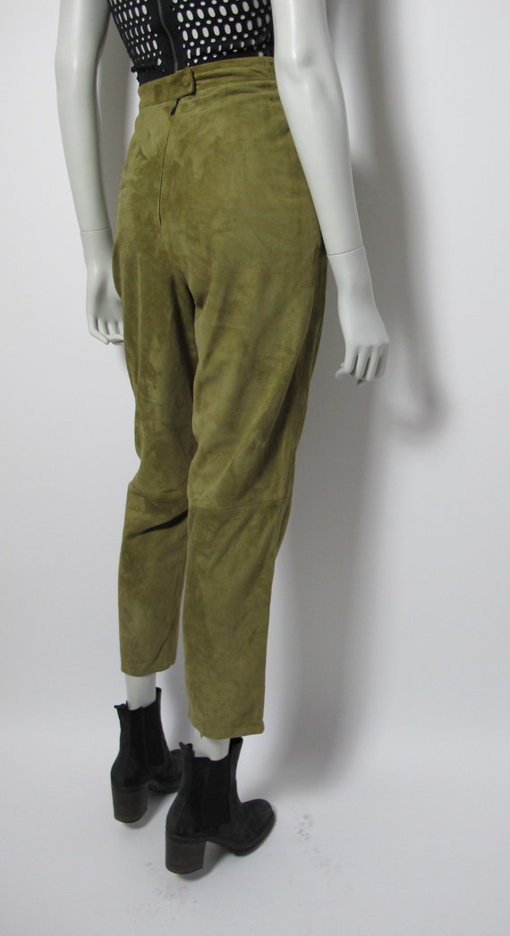 80s high waist suede pants - image 5