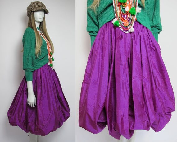 RARE / 70s Yves Saint Laurent silk skirt / Saint L