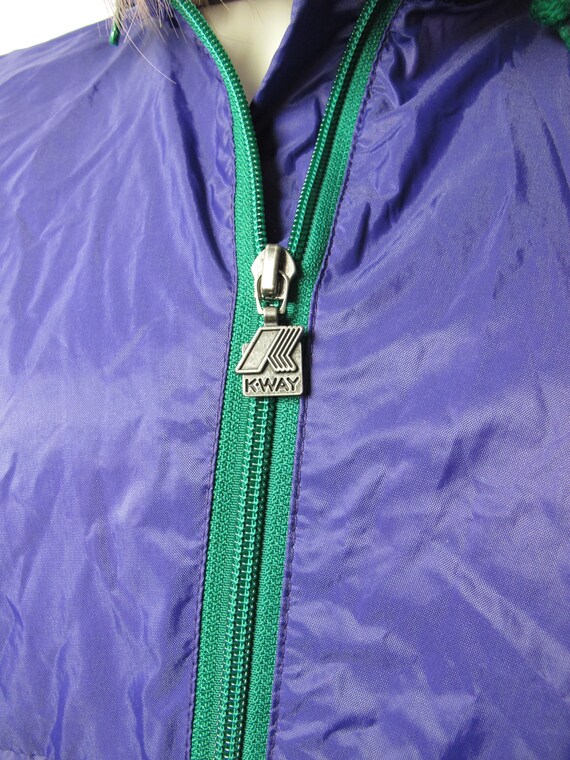 90s K-Way Purple Windbreaker Jacket