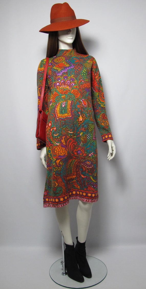 Collector / 70s Leonard Fashion psychedelic print… - image 2