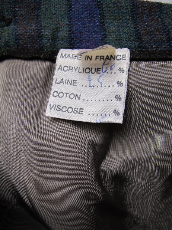 80s wool plaid  tartan skirt  - image 9