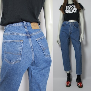 90s tapered leg high waist jeans