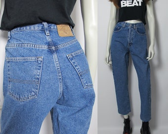 90s tapered leg high waist jeans