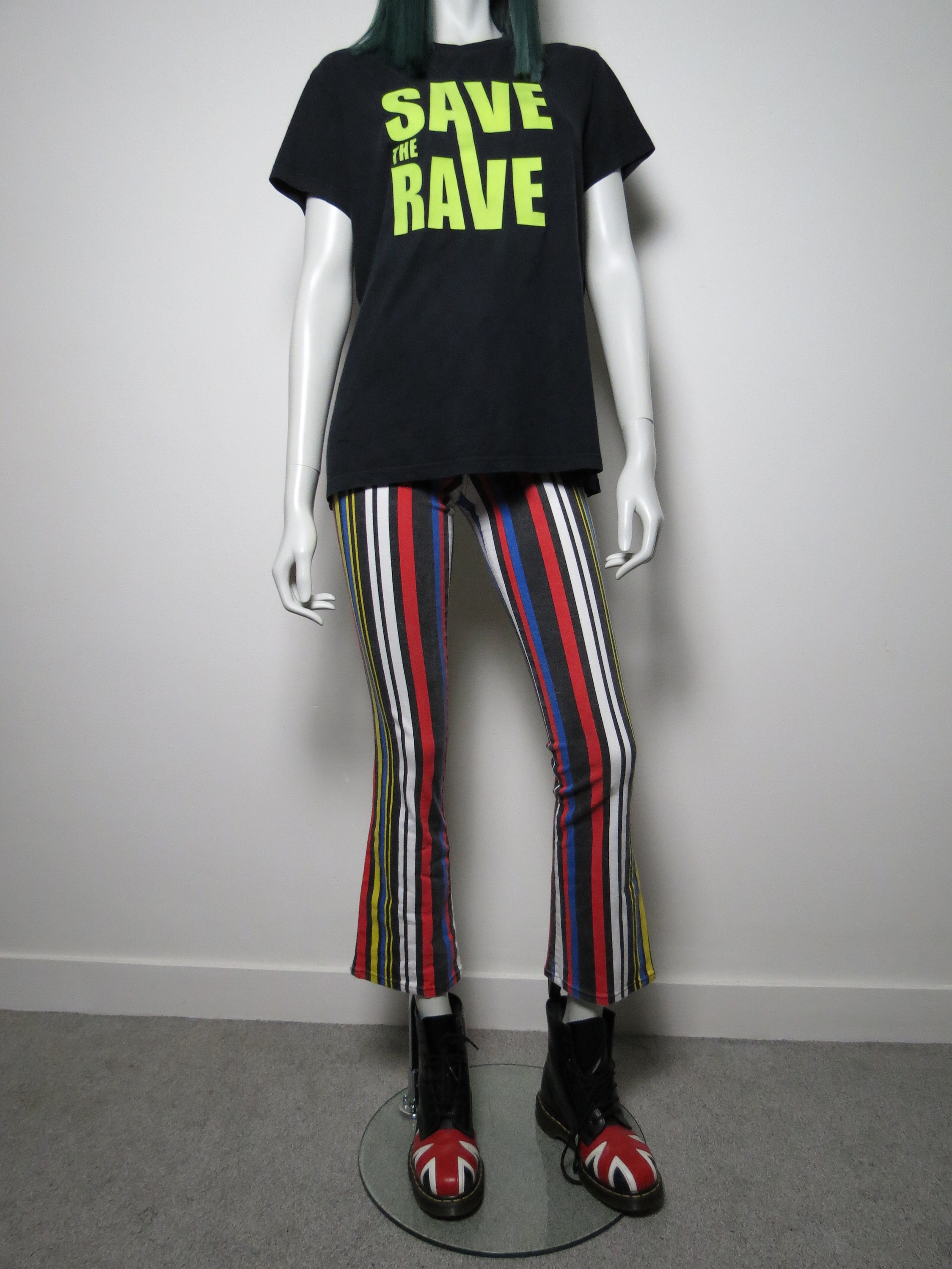 パンツ Stripe slacks 90's archive flare buggy 12959957_40baad93-fa91-43f9-