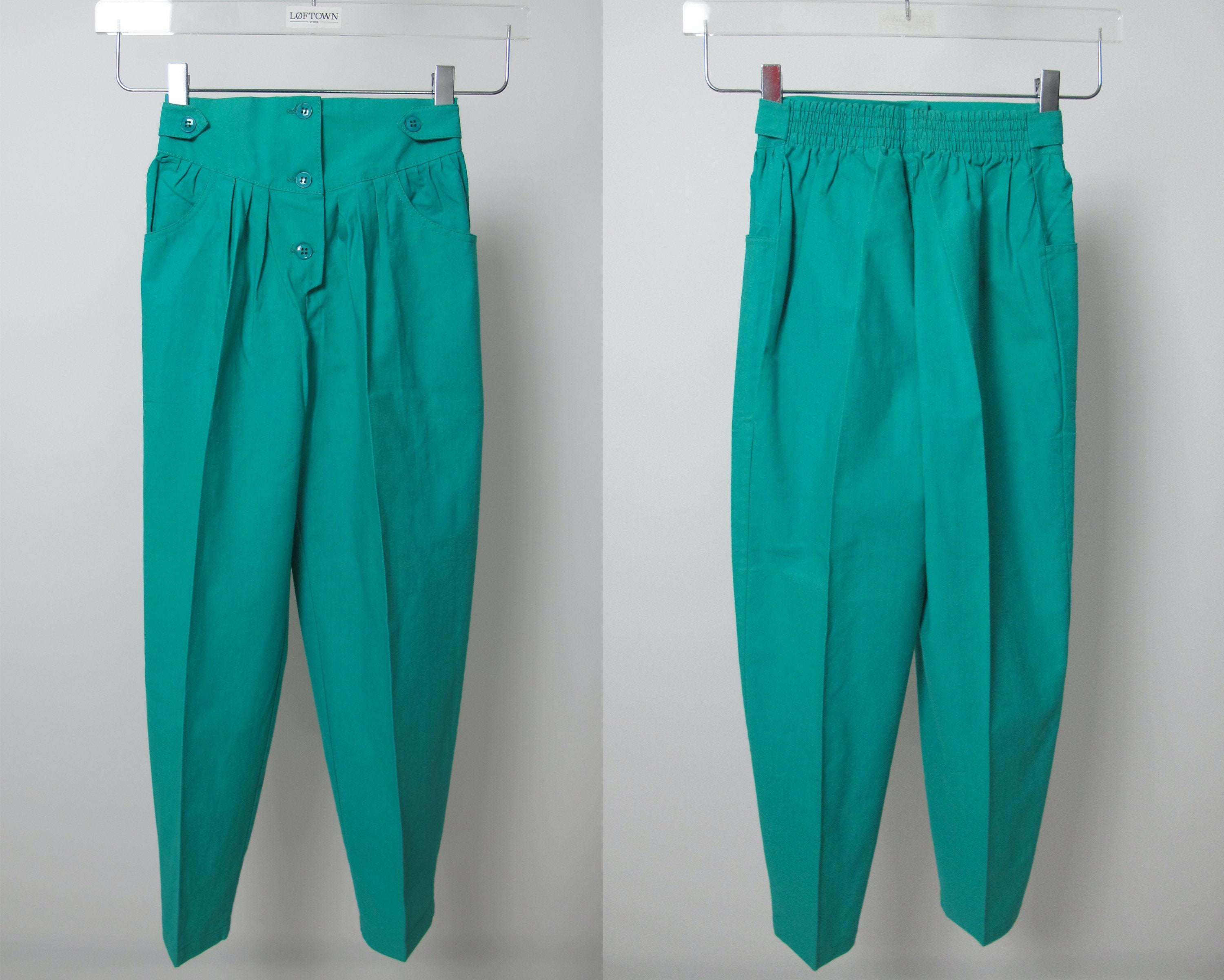 80s Pegged Pants With Tapered Leg for Girls Etsy UK