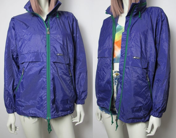 90s K-WAY Purple Windbreaker Jacket 
