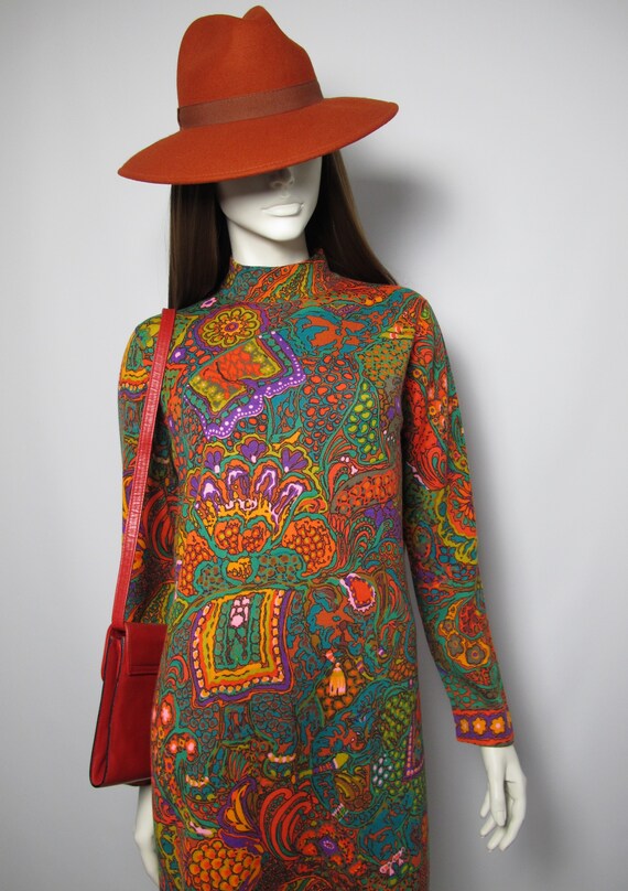 Collector / 70s Leonard Fashion psychedelic print… - image 3