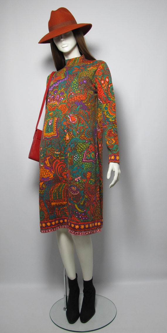 Collector / 70s Leonard Fashion psychedelic print… - image 5
