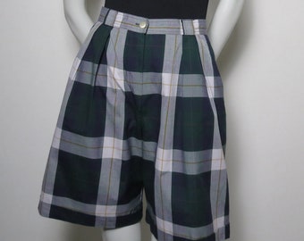 80s Gerard Darel bermuda check shorts women