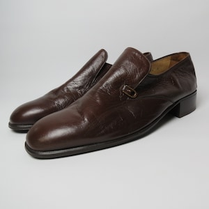 70s Bally brown leather loafers