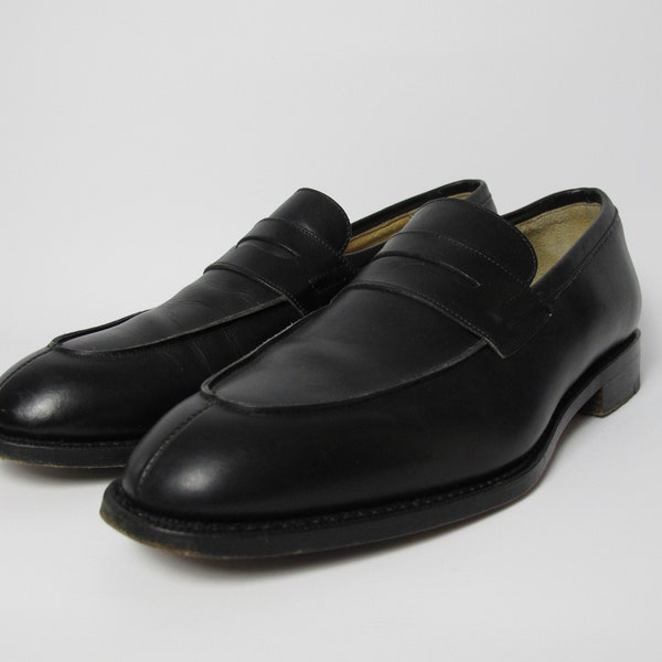 Vintage Paraboot black leather loafers