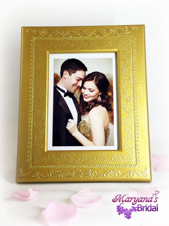 Gold Wedding Picture Frame Gatsby Wedding Photo Frame Gold Etsy