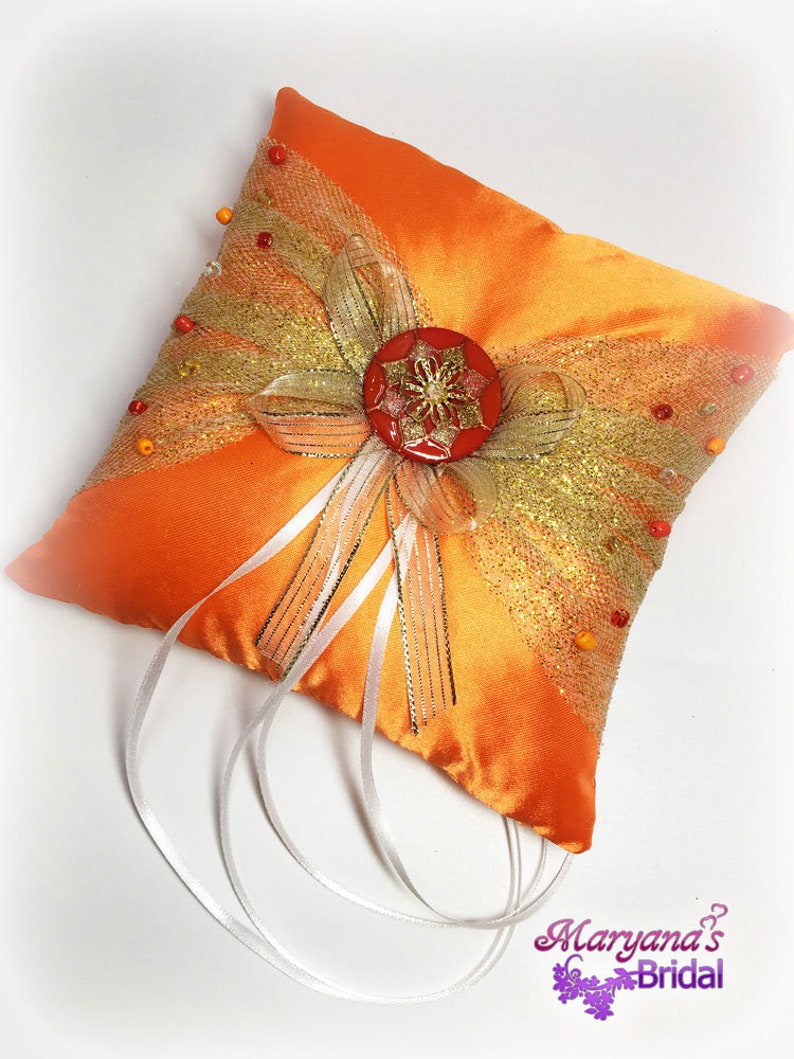 Orange Confetti Flower Girl Basket wCharms Pumpkin Flower Basket Wedding Flower Basket Tangerine Flower Girl Basket Orange Disney Wedding