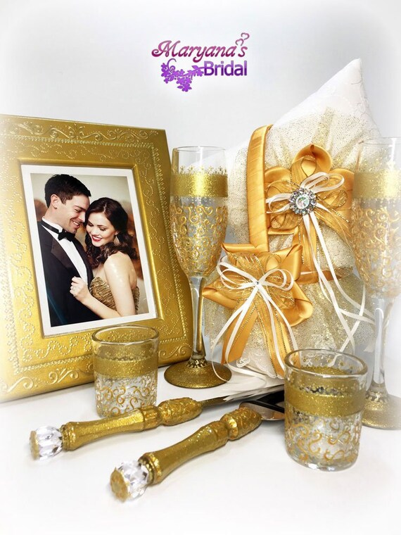 Gold Wedding Picture Frame Gatsby Wedding Photo Frame Gold Etsy