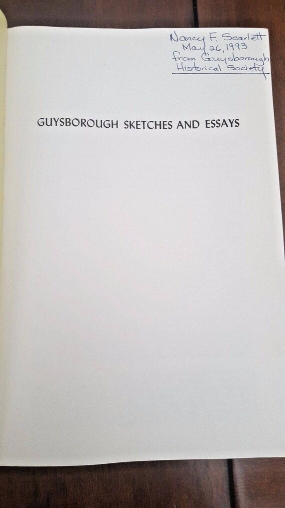 guysborough sketches and essays
