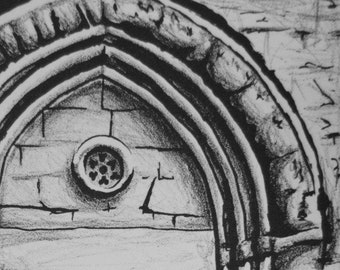 Door in Cortona         (9" x 7.5")