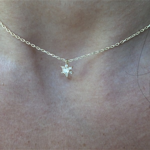Collar de estrella de David / Collar de estrella de David dorada / Collar con dije de estrella de David
