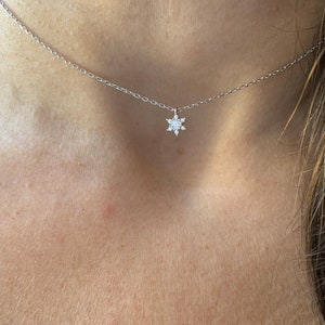Collar de estrella de David / Collar de estrella de David dorada / Collar con dije de estrella de David