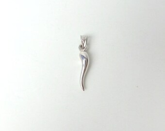 Ritastephens 14K Gold Italienischen Horn Charm Viel Glück 3D 35