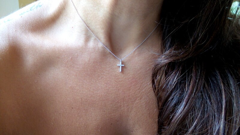 Small Cross Necklace / Cross Necklace 