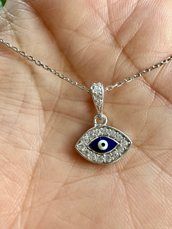 Sterling Silver Evil Eye Protection Pendant Sterling Silver Evil Eye Protection Pendant